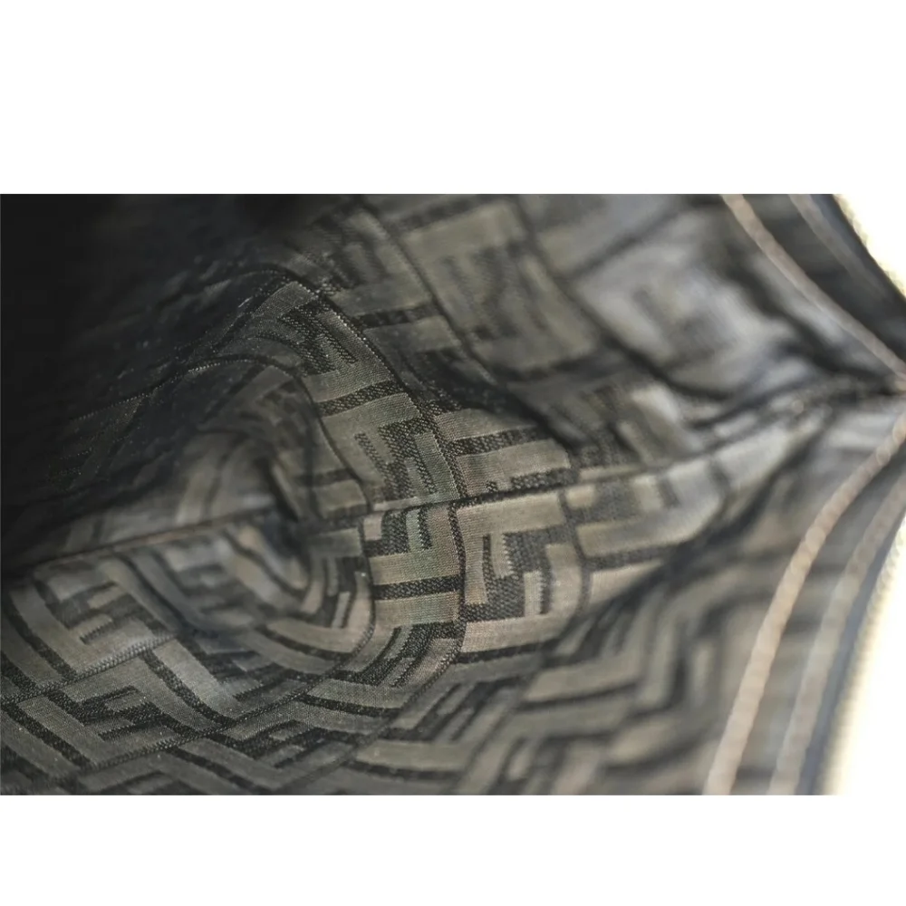 Authentic FENDI Zucca Clutch Nylon &  Leather clutch - Picture 7 of 9